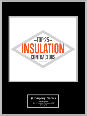Walls & Ceilings’ Top 25 Insulation Contractors 2021