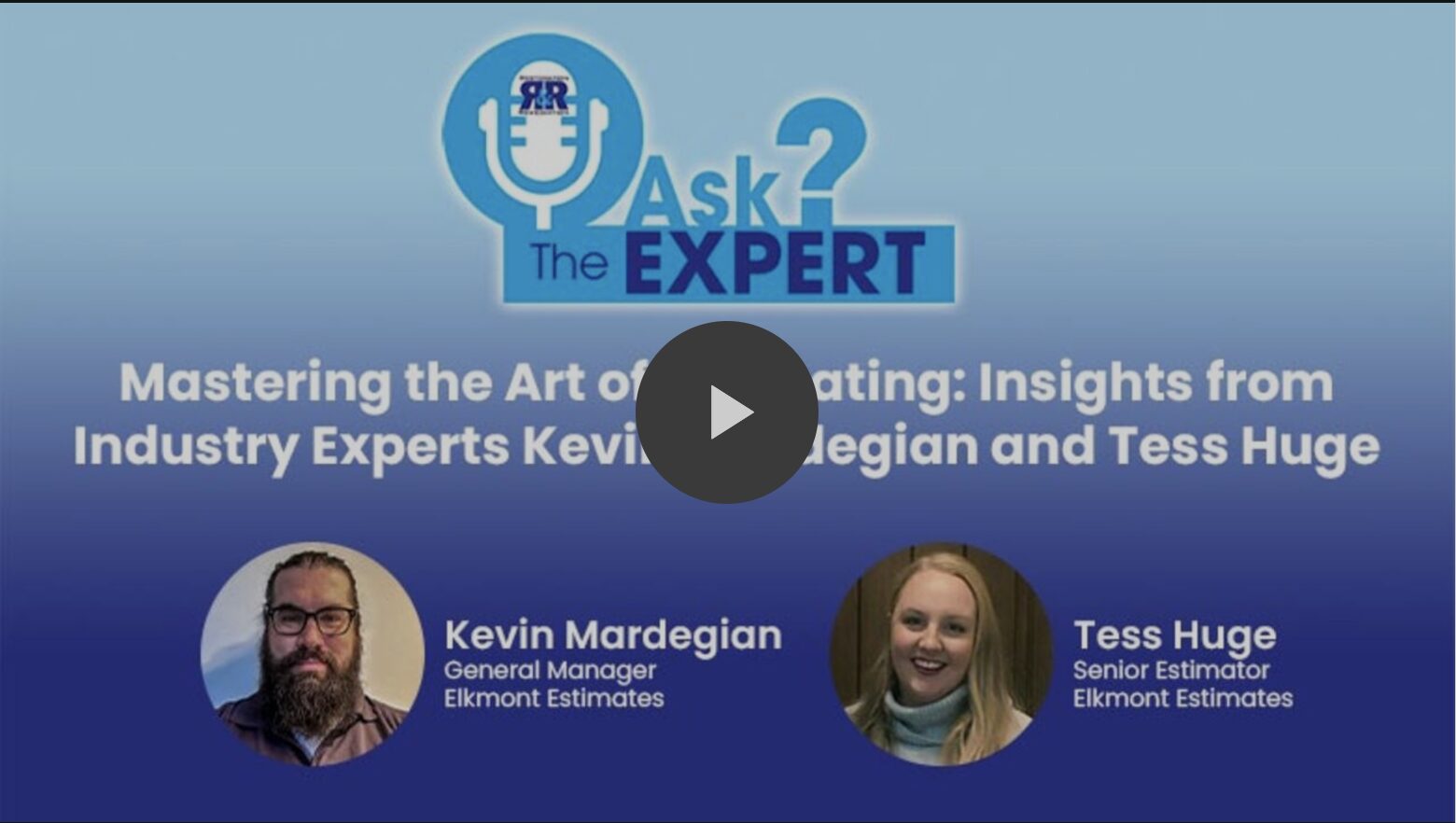 Mastering the Art of Estimating webinar screenshot