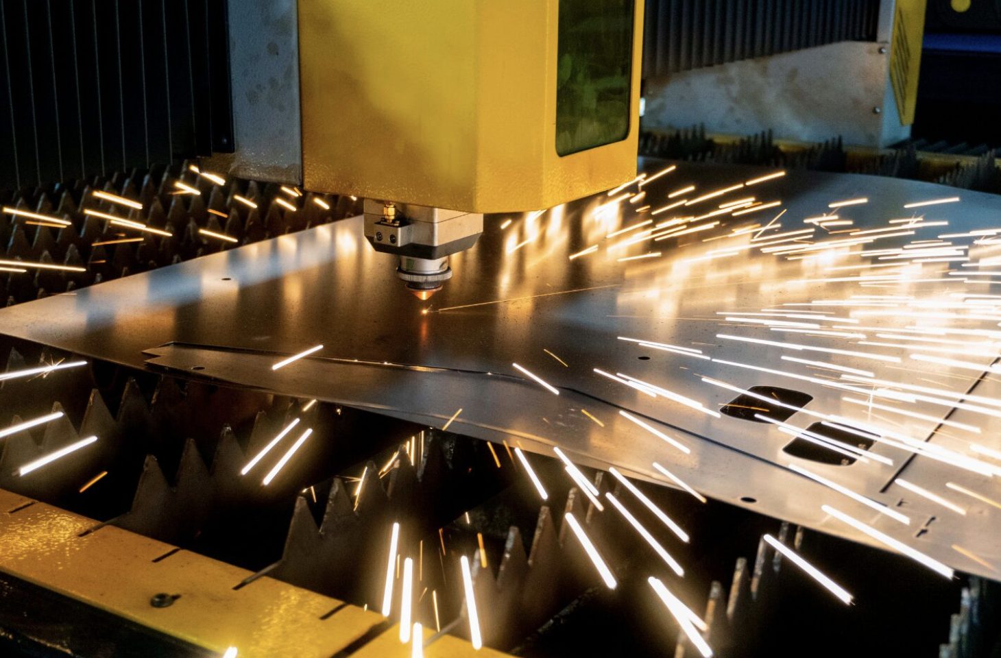 Manufacturing picture showing tools working.